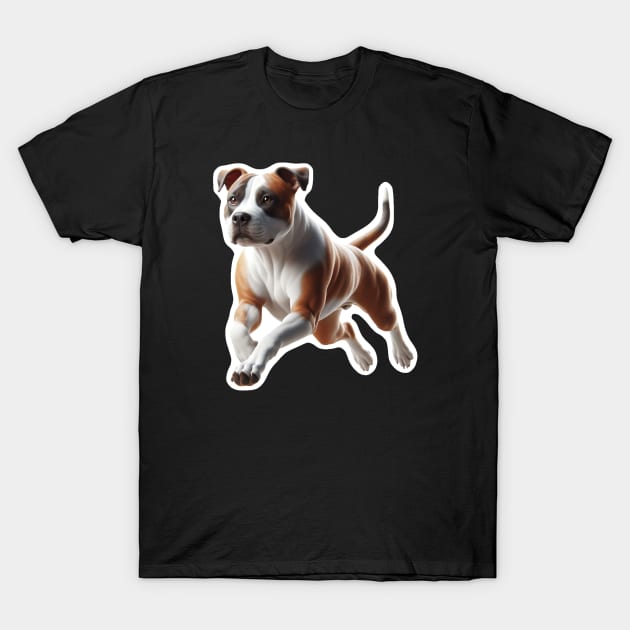 American Staffordshire Terrier T-Shirt by millersye